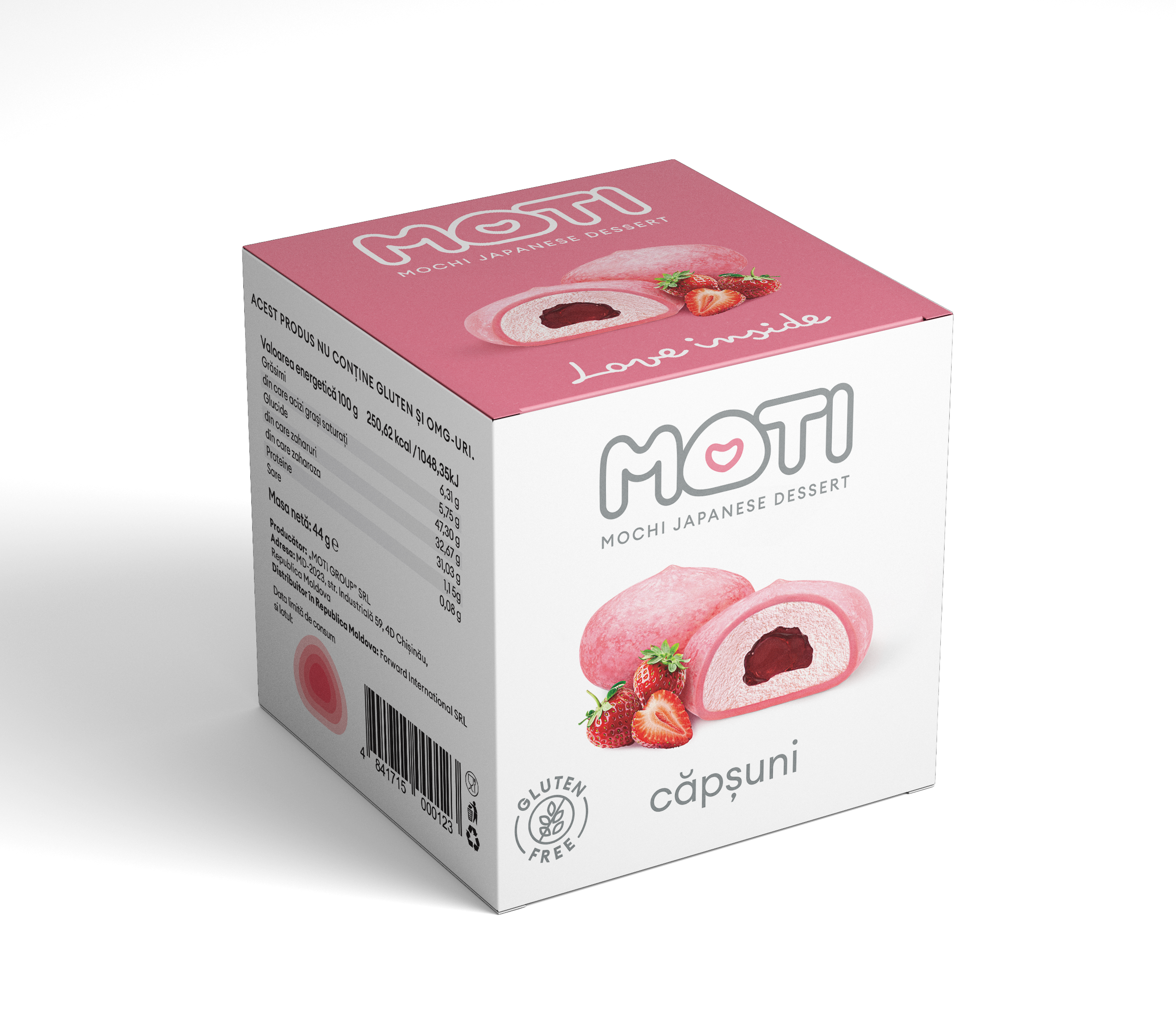 Mochi Strawberry MOTIKO [44 g Vegan] | Berezka | București