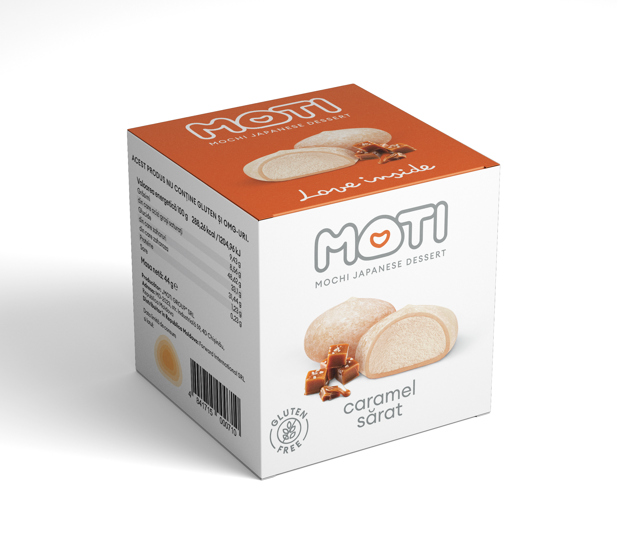 Salted Caramel Mochi 44 g [Gluten-free, Vegan] | Berezka | București