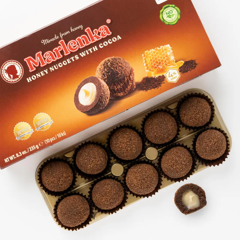 Honey balls with cocoa Marlenka
