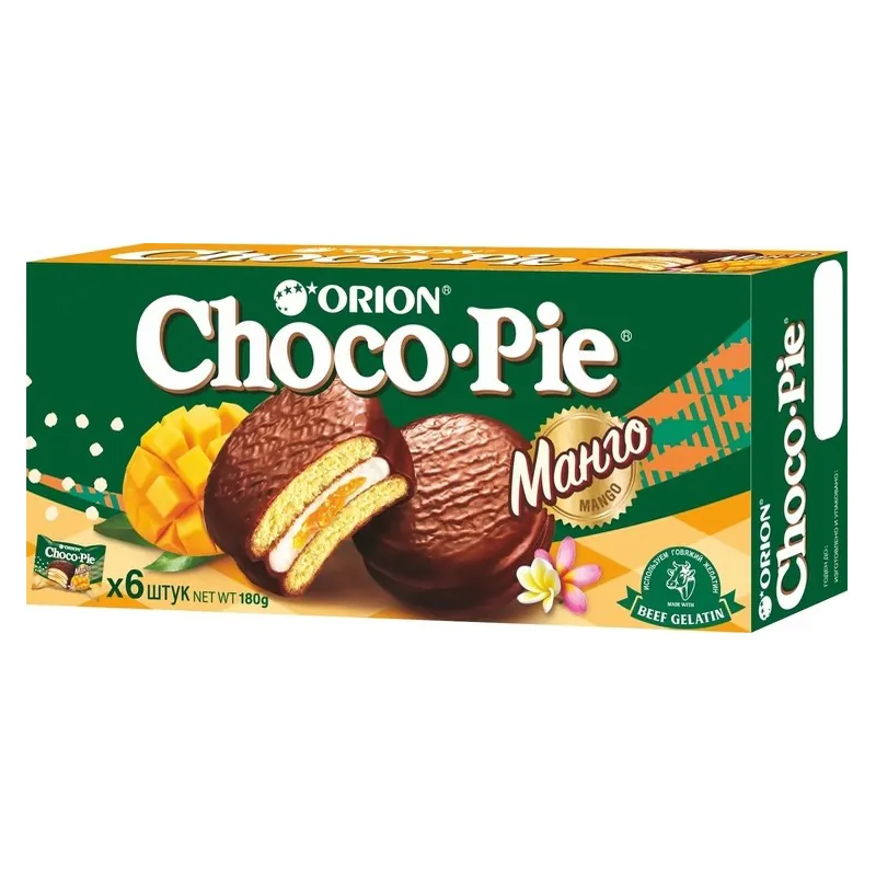 CHOCO PIE CU MANGO 6*30GR