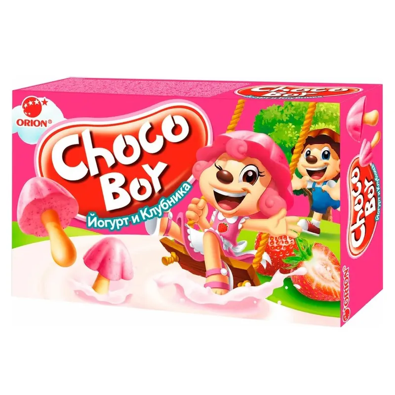 Biscuiți CHOCOBOY iaurt și căpșuni 40gr