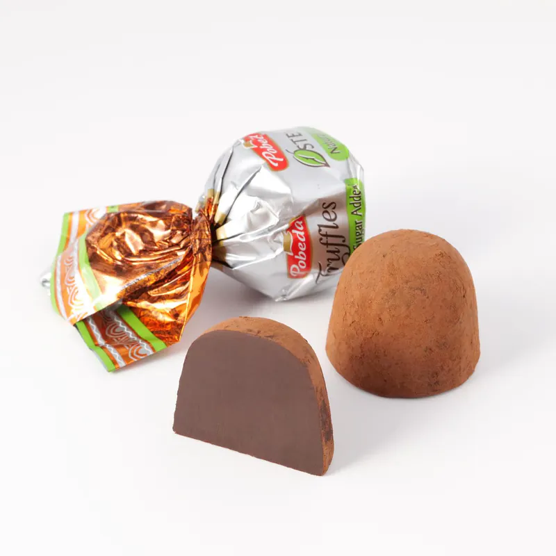 Chocolate Truffles Without Added Sugar Sprinkled With Dark Cocoa