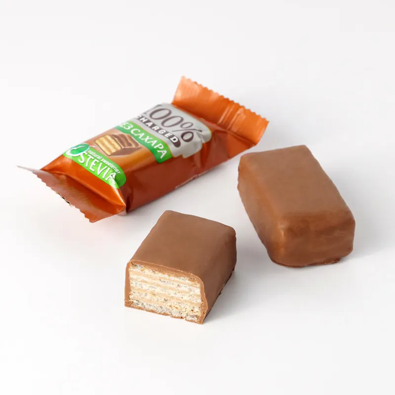 Waffle Candies In Milk Chocolate Without Added Sugar Charged