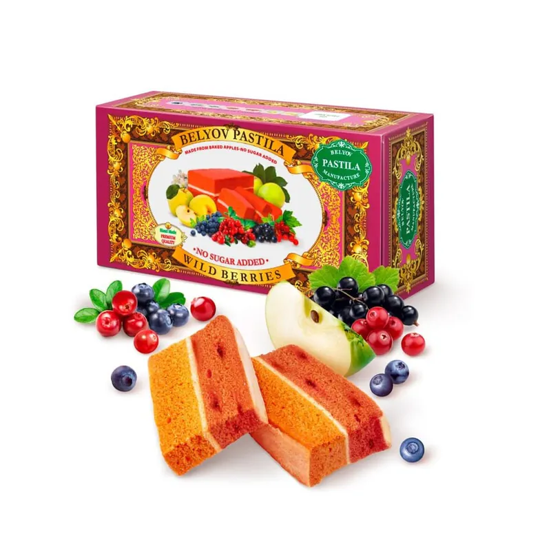 Pastila Believskaya cu fructe de pădure fără zahăr 100GR