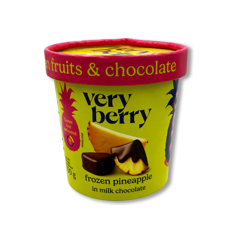ANANAS ÎN CIOCOLATĂ CU LAPTE 150GR VERY BERRY