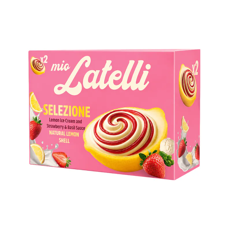 INGHETATA DE LAMAIE SI CAPSUNI IN COAJA NATURALA DE LAMAIE 2x60GR