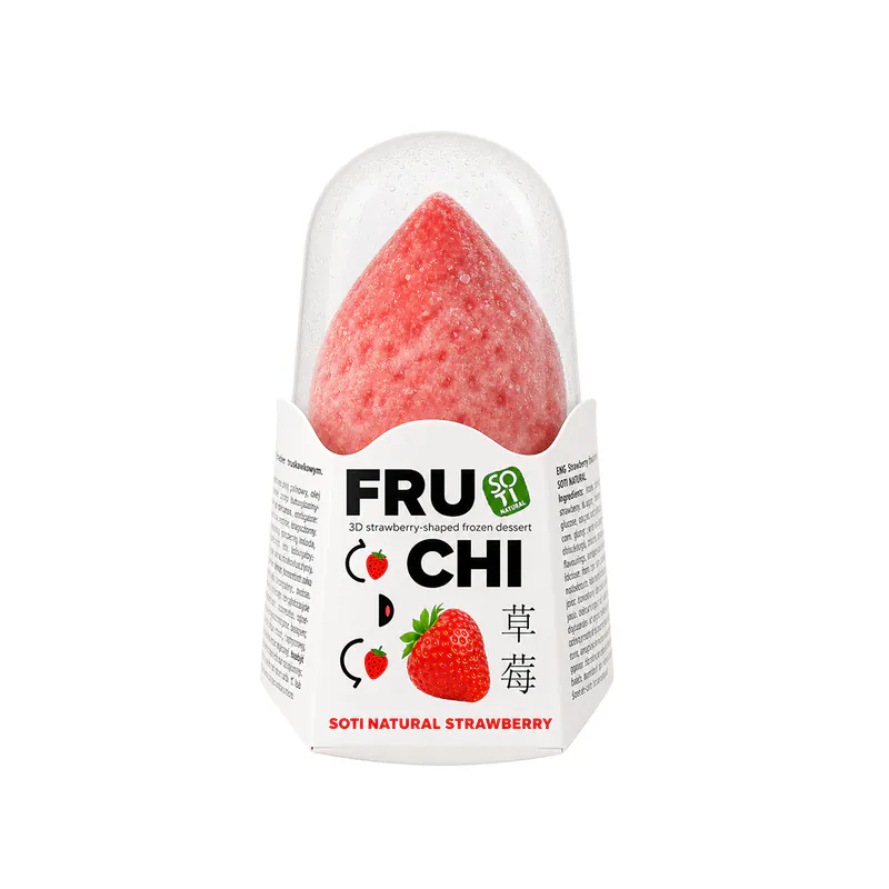 Înghețată cu aromă de căpșuni SOTI NATURAL 75gr