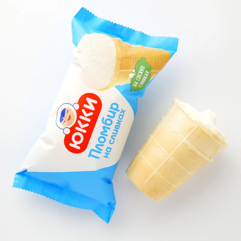 Ice cream Plombir Creamy Vanilla Yukki