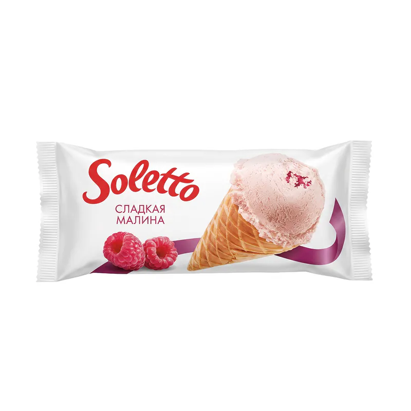 Înghețată Soleto cu zmeură 75gr
