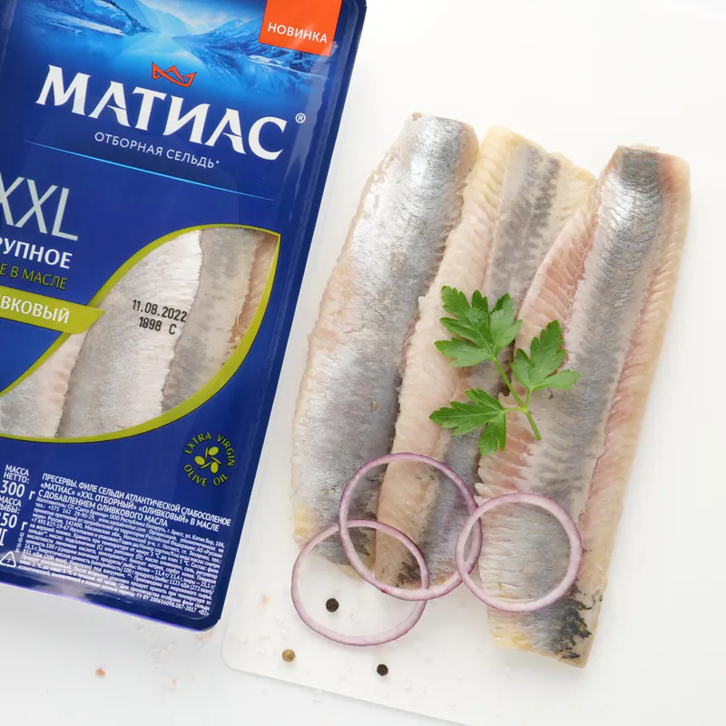 File de hering matie xxl in ulei de masline