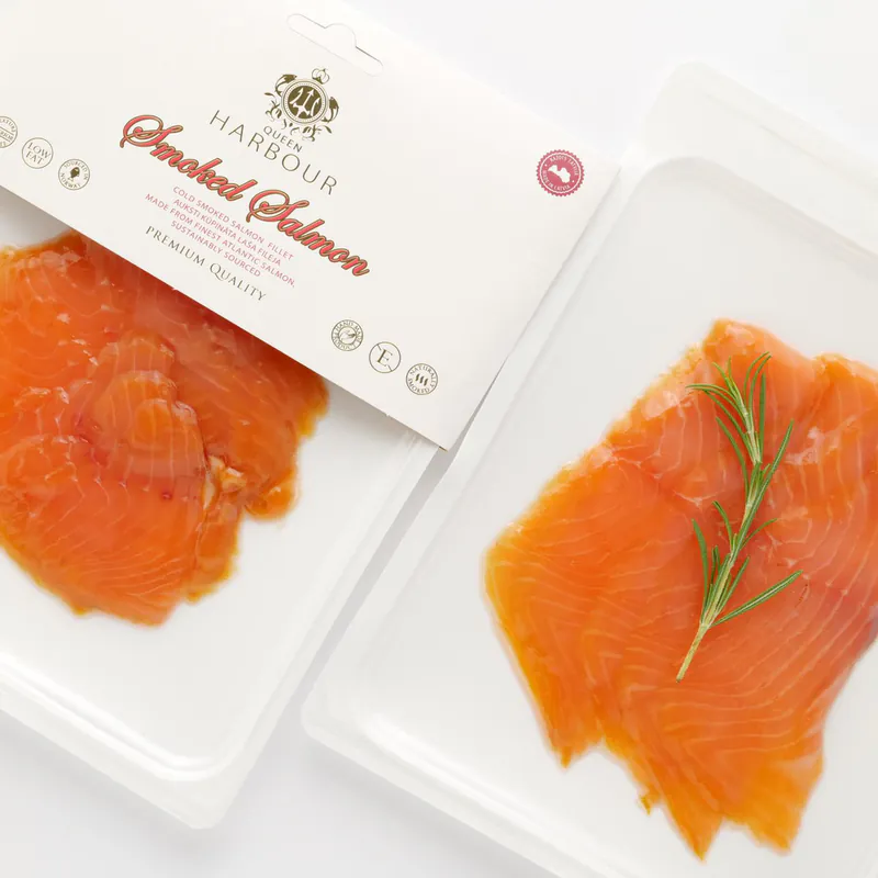 Cold-Smoked Salmon Fillets In Vacuum Queen Harbour