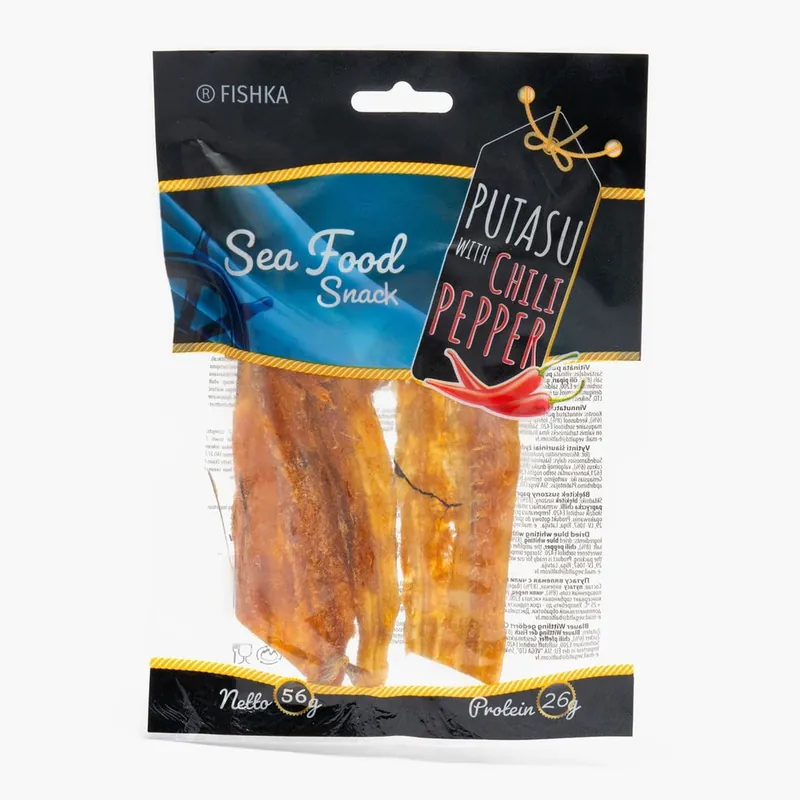 Pește uscat Putasu cu chili 56GR