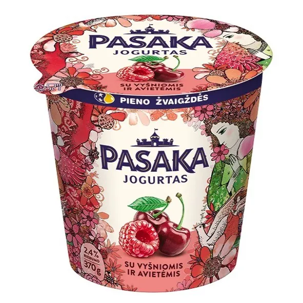 Iaurt zmeură/vișină „Pasaka”