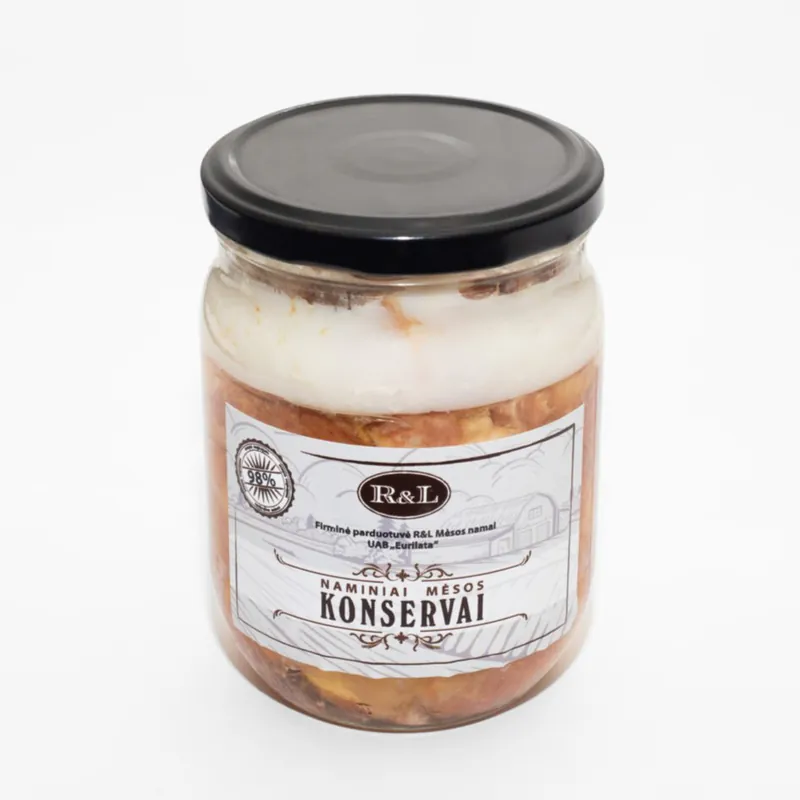 Tushonka șuncă de porc cu bacon 500GR