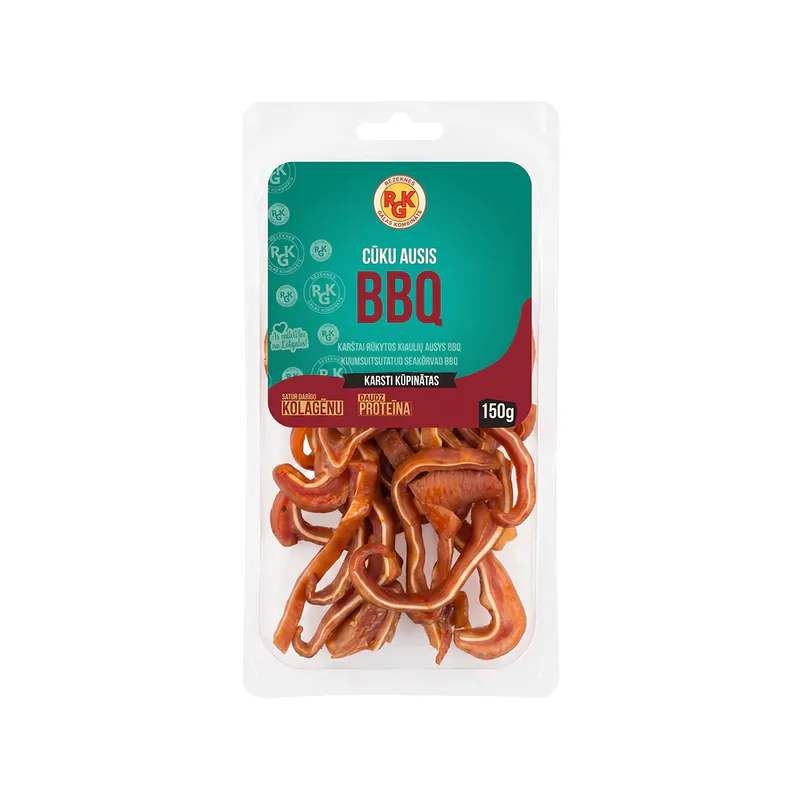 Urechi de porc afumate la cald BBQ RK 150gr