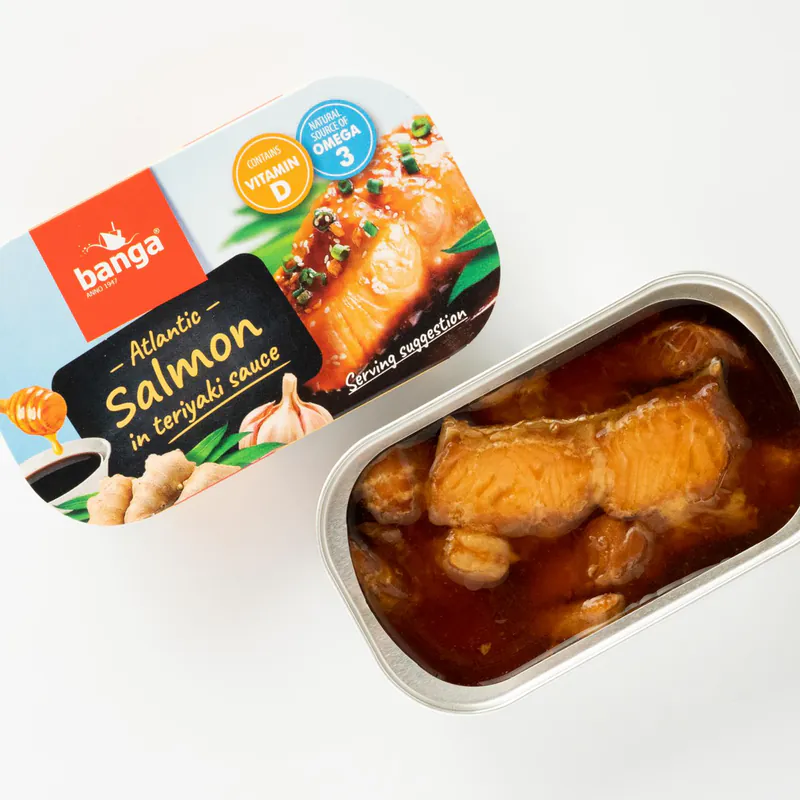 Somon in sos teriyaki banga