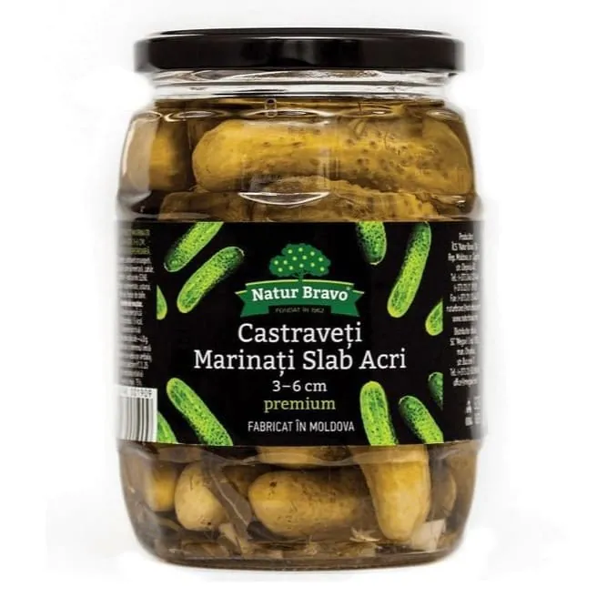 Natur Bravo Lightly Pickled Cucumbers 720 g