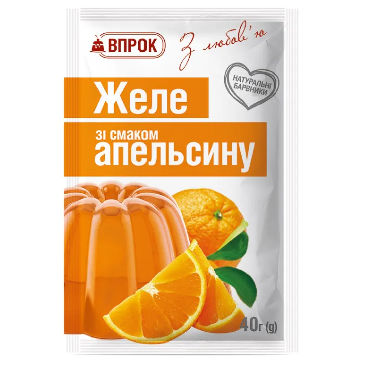 Orange-flavored jelly Vprok