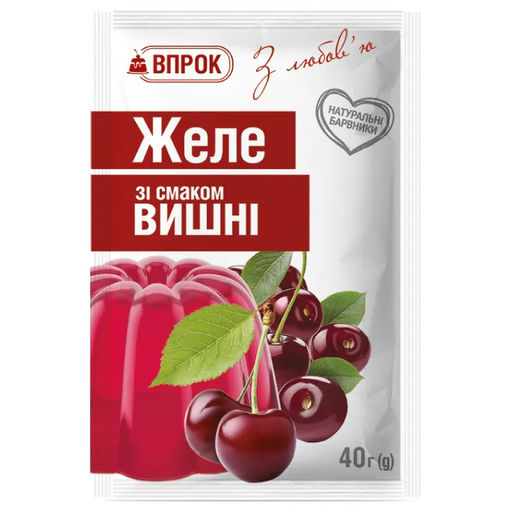 Jeleu cu aromă de vișine Vprok