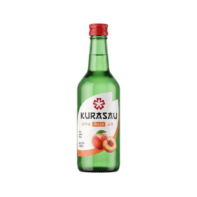 Soju cu aromă de piersică, 13% KURASAU SOJU 350ml