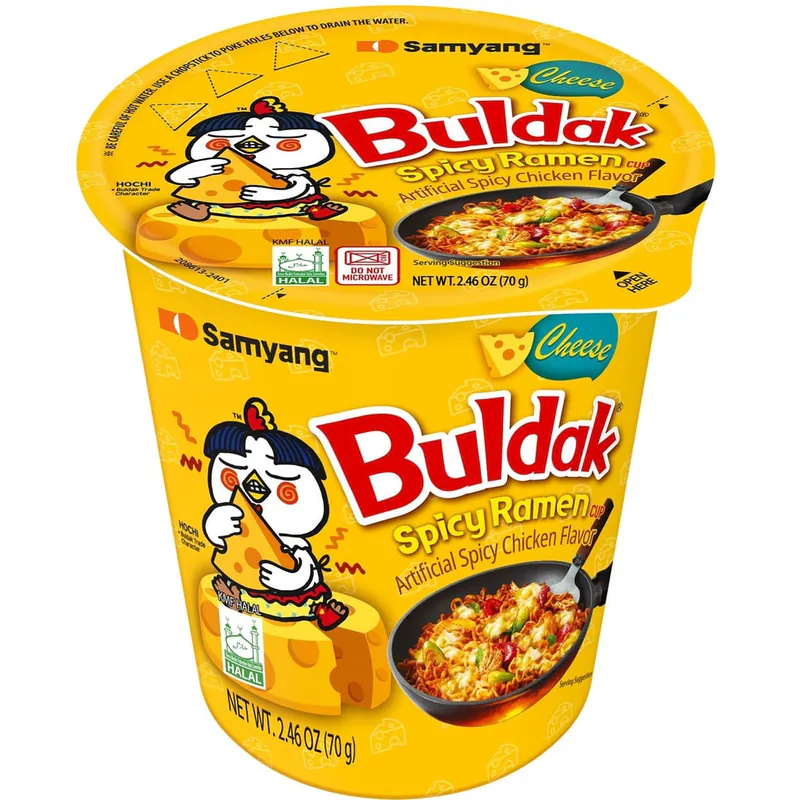 Ramen cu cașcaval în pahar Buldak Samyang 80gr