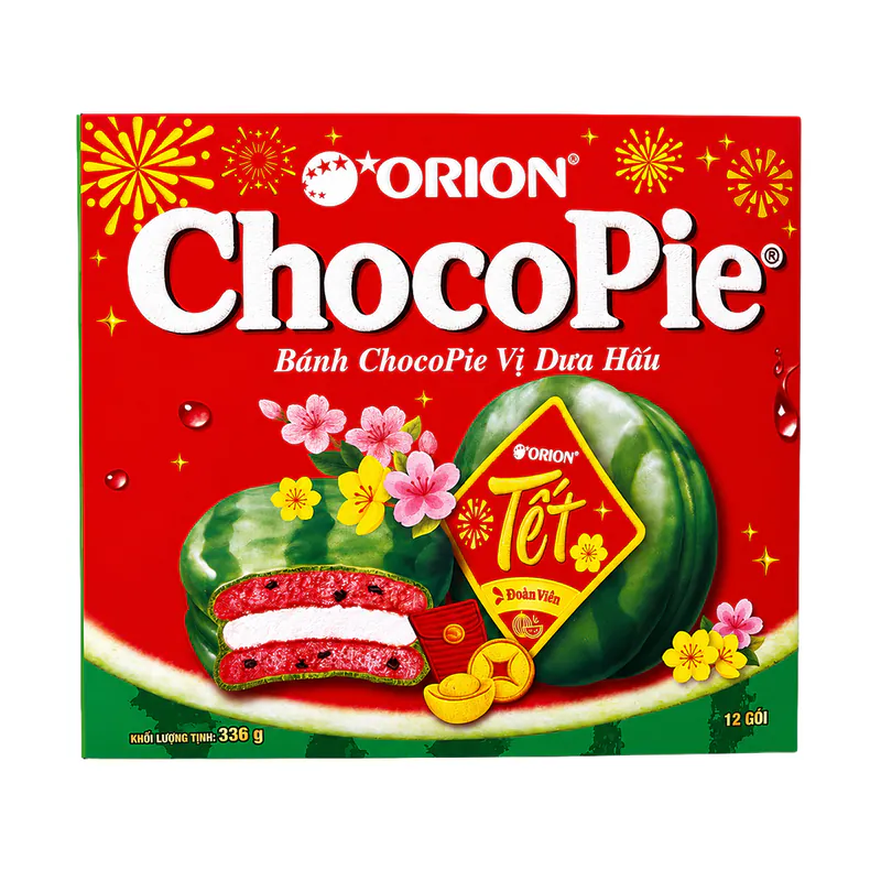 CHOCO PIE PEPENE GALBEN 12*28GR ORION