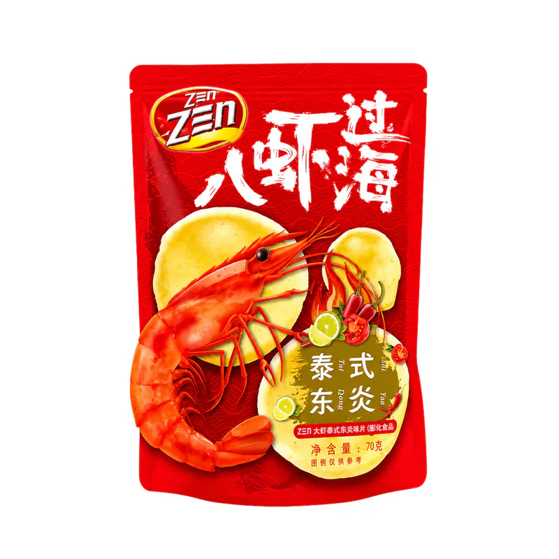 CHIPSURI CU CREVETI TOM YAM 70G ZEN