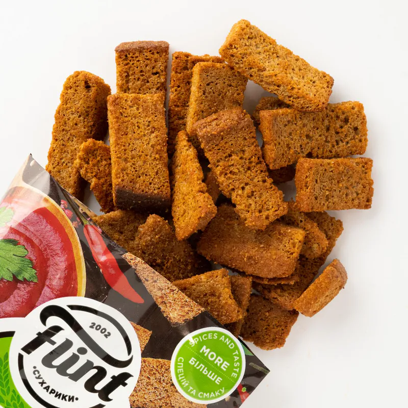 Grenki cu gust de rosii picante 70gr Flint