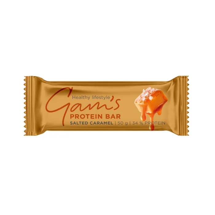 Baton proteic cu aromă de caramel sărat 50GR