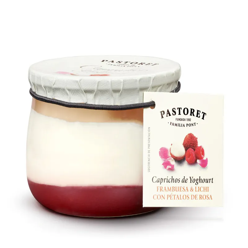 IAURT CAPRIZ ZMEURA/LITCHI/TRANDAFIR 150G PASTORET
