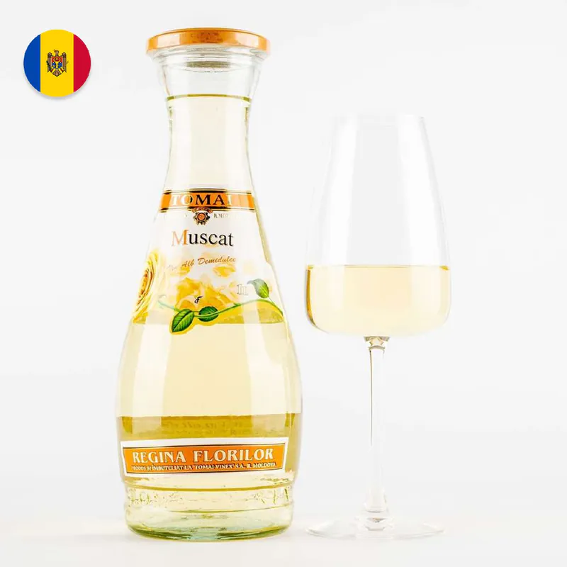 White semi-sweet wine Muscat