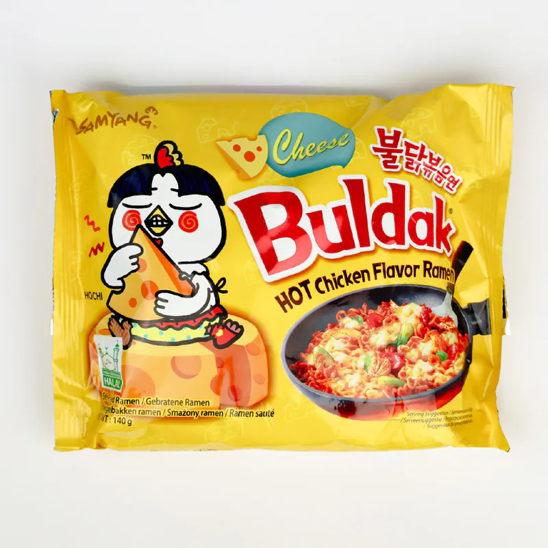 Ramen aroma de pui si cascaval bulldak galben Samyang