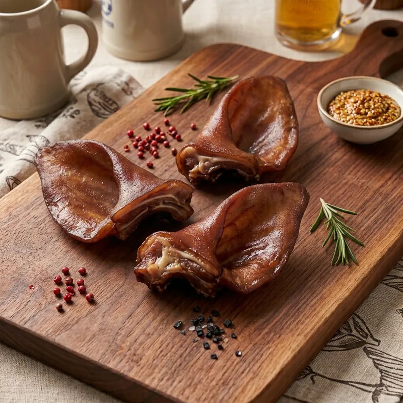 URECHI DE PORC ÎNTREGI AFUMATE /KG SALT