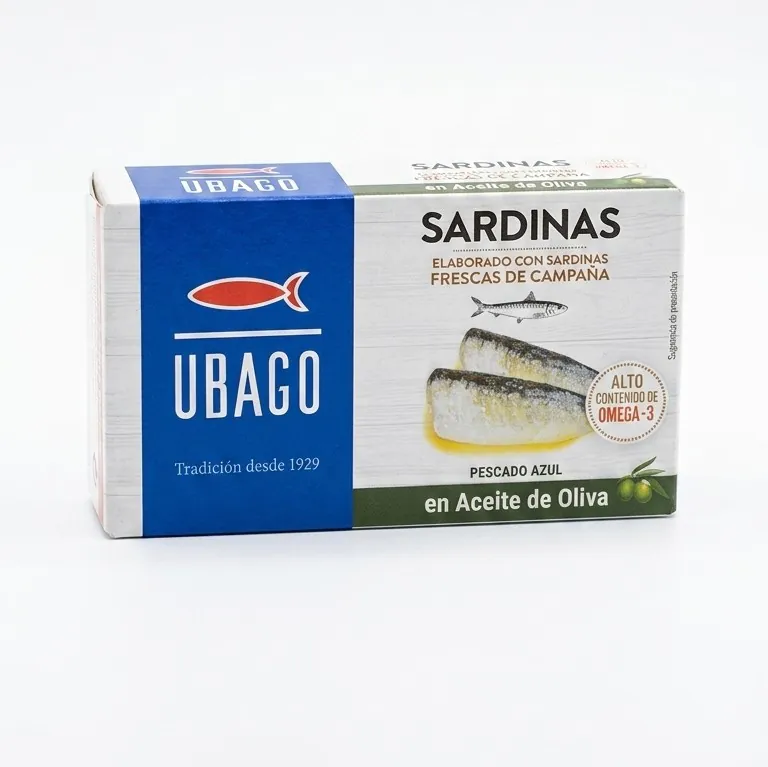 SARDINE IN ULEI DE MASLINE 120G UBAGO