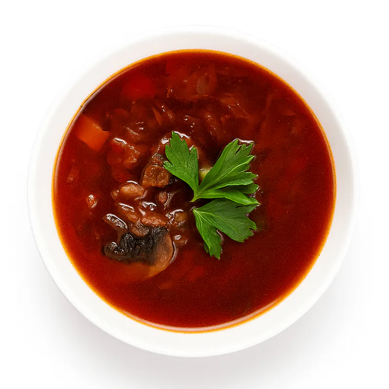 BORȘ ROȘU CU CIUPERCI 350GR
