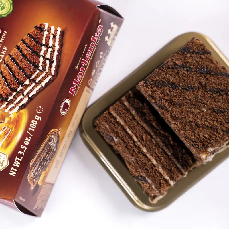 Tort Marlenka mic cu miere si cacao